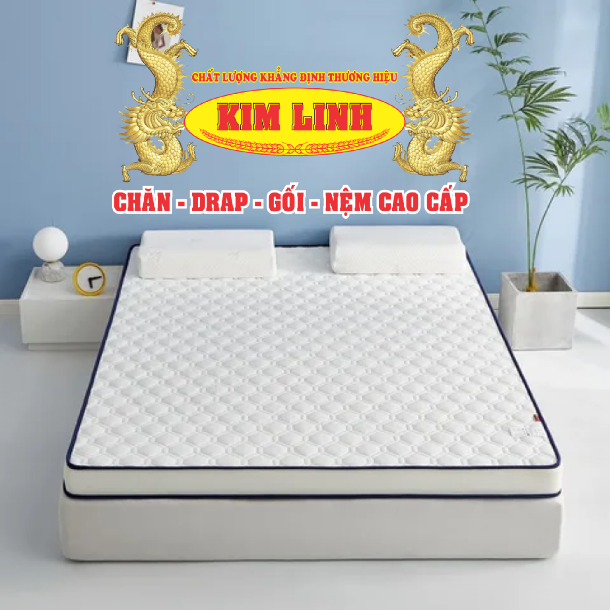 Nệm Nhật Siêu Bền CLC 10cm x 1,8m x 2m